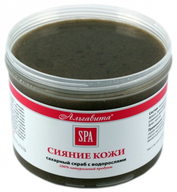 "Сияние кожи" сахарный скраб с водорослями